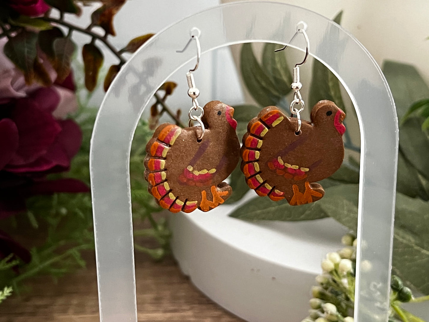 Turkey Gobbler- Hook Earring