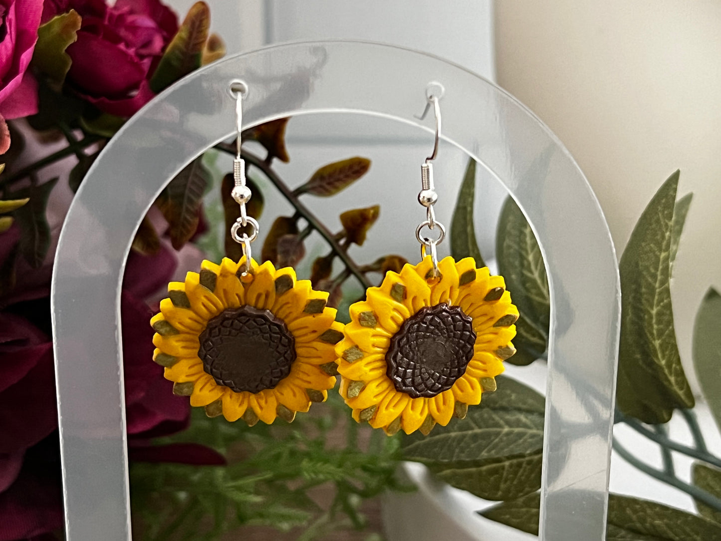 Sunflower- Hook Earring