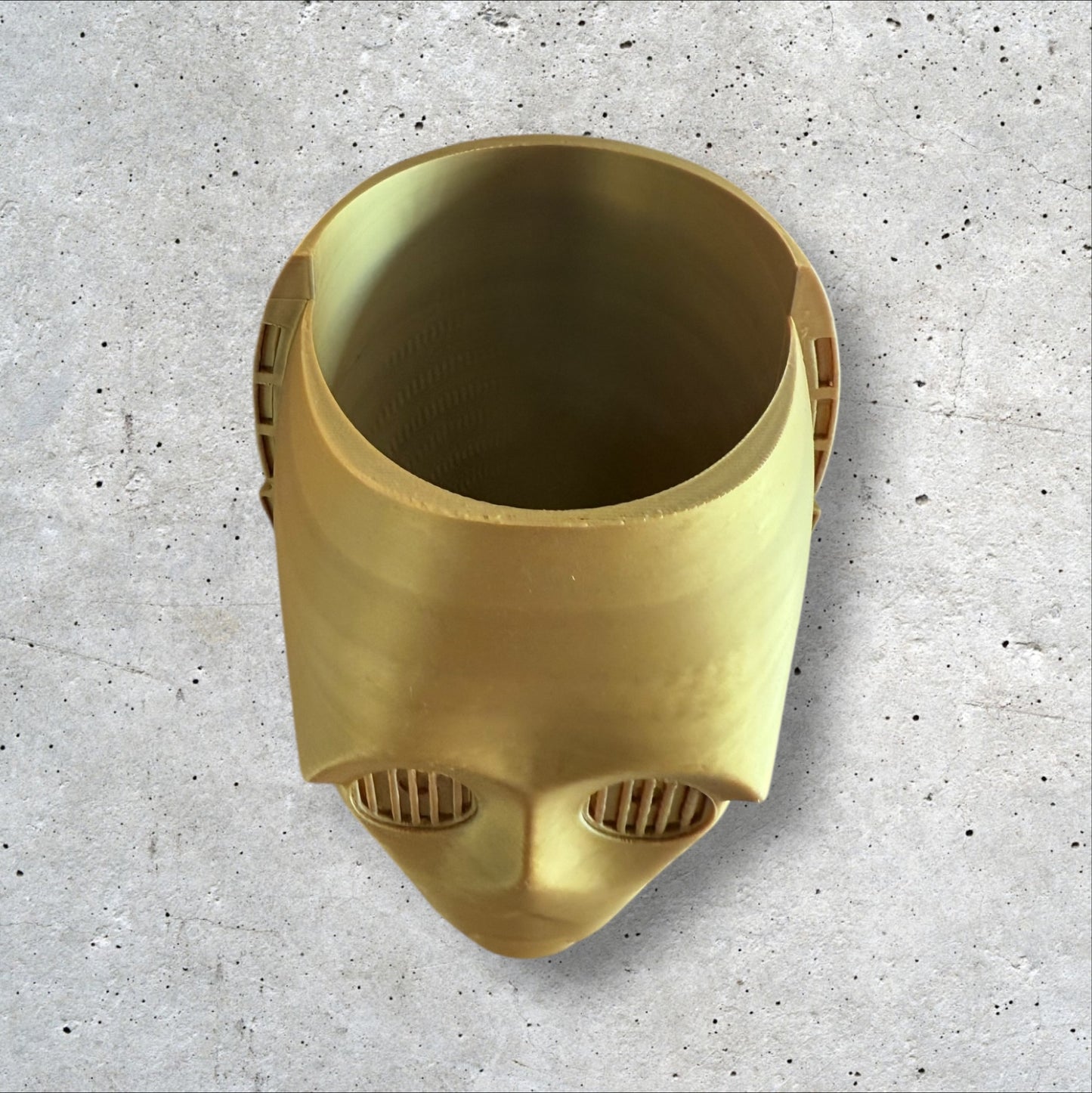 3D Printed Gold Droid Penholder or Plant Pot