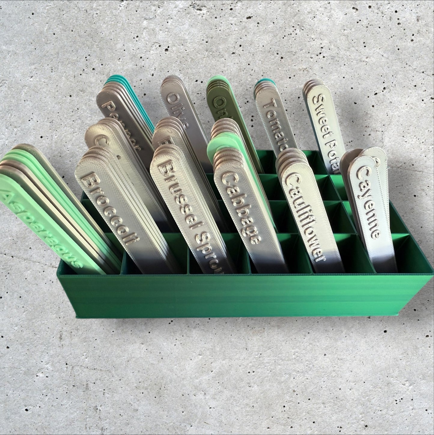 3D Printed Plant Markers