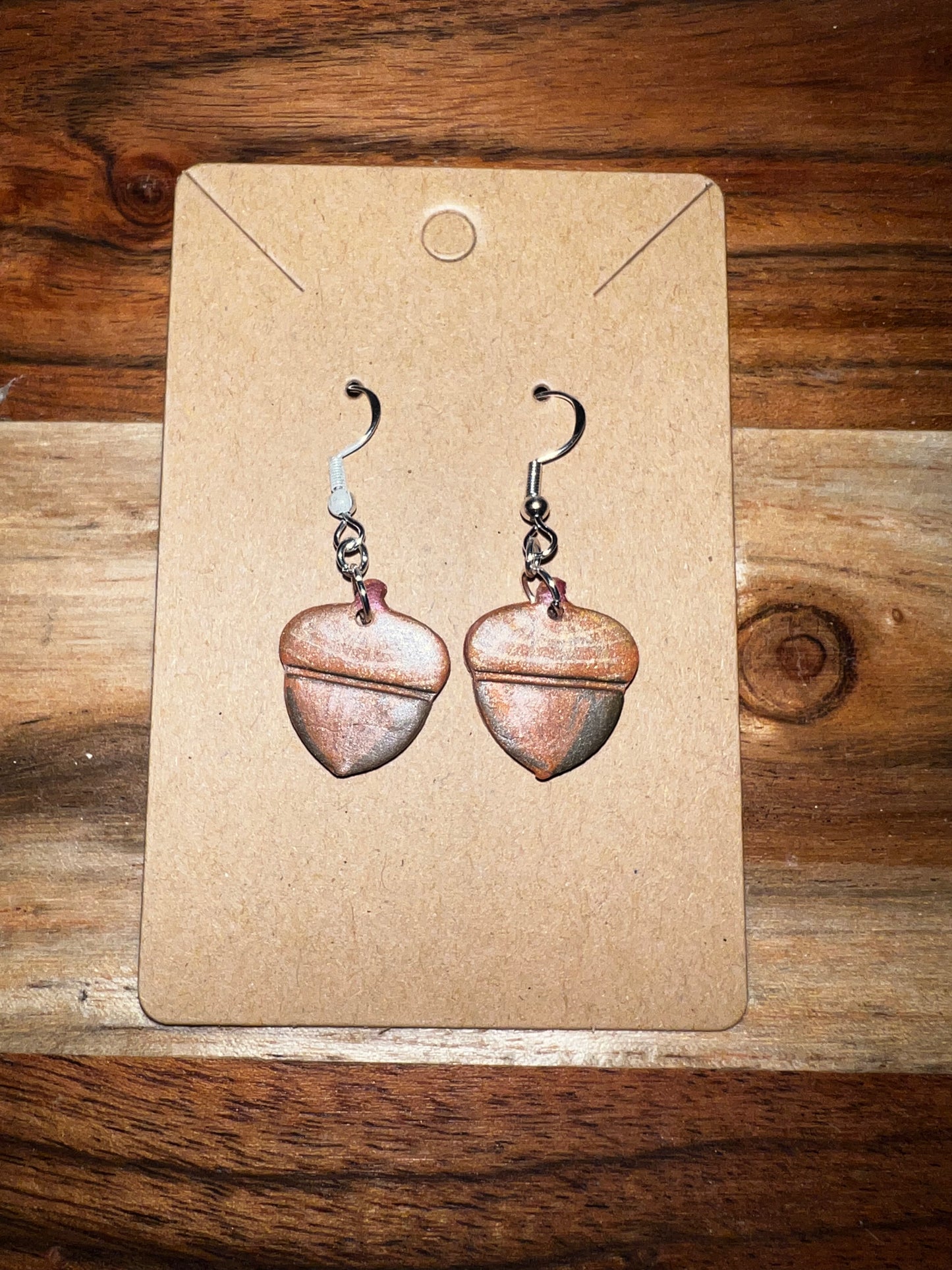 Small Acorn- Hook Earring