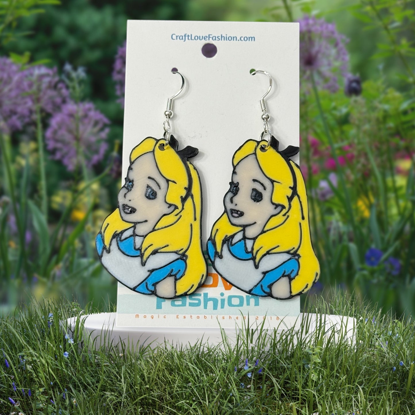 Alice- 3D Printed Earrings