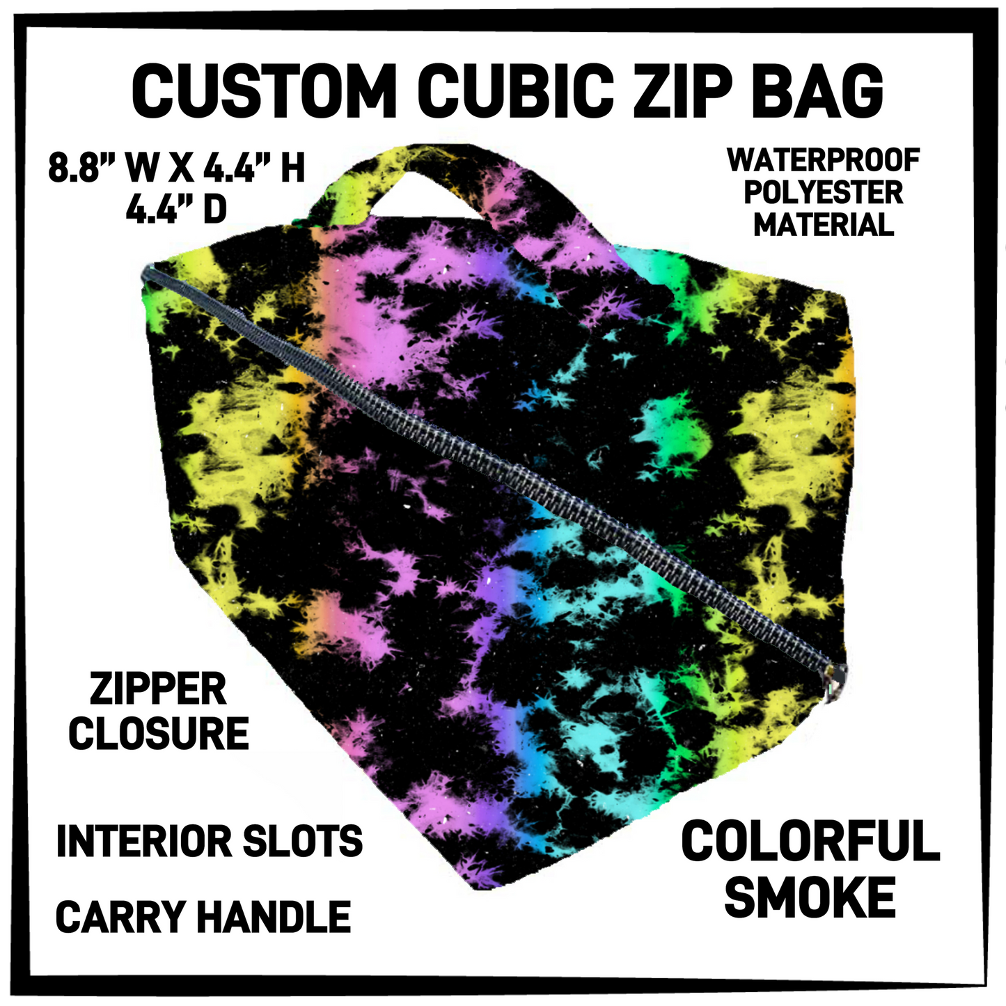 CZ1B - Colorful Smoke Cubic Zip Bag - Preorder Closing 7/8 ETA: Early Sept