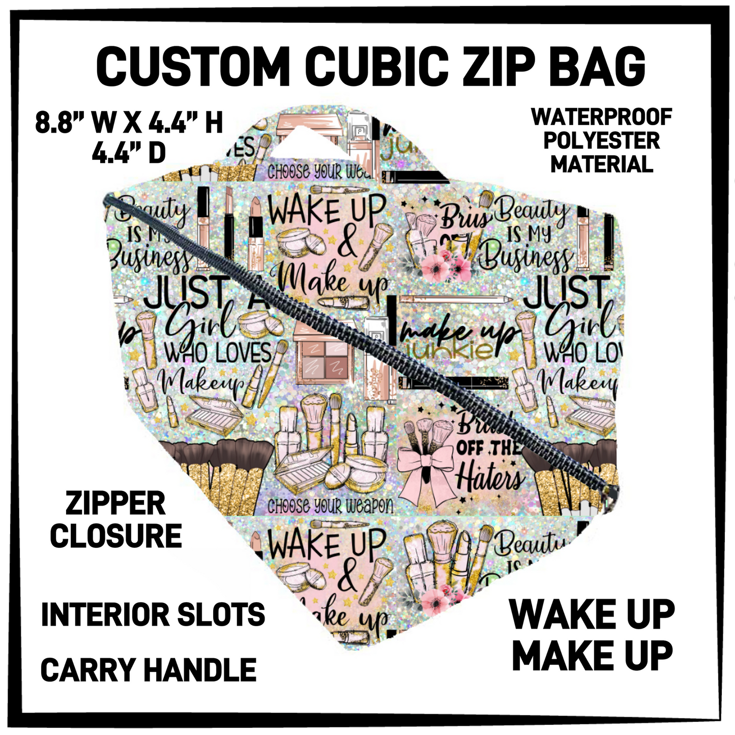 CZ1B - Wake Up Make Up Cubic Zip Bag - Preorder Closing 7/8 ETA: Early Sept