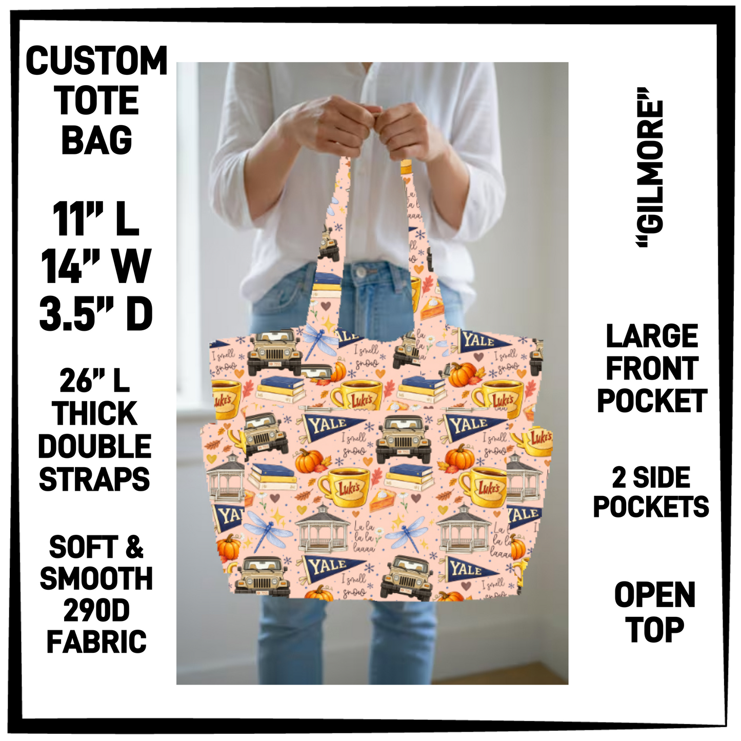 N2TB - Gilmore Custom Tote Bag - Preorder Closing 7/22 ETA: Late Sept