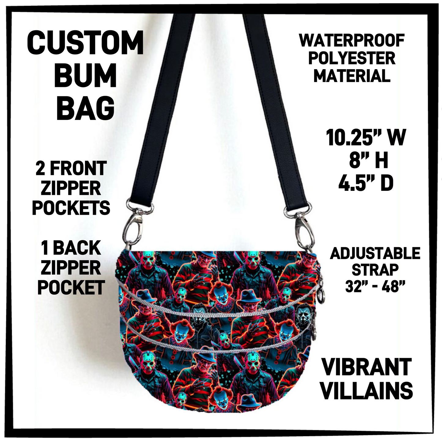 B1BM - Vibrant Villains Bum Bag - Preorder Closing 8/19 ETA: Mid-Oct