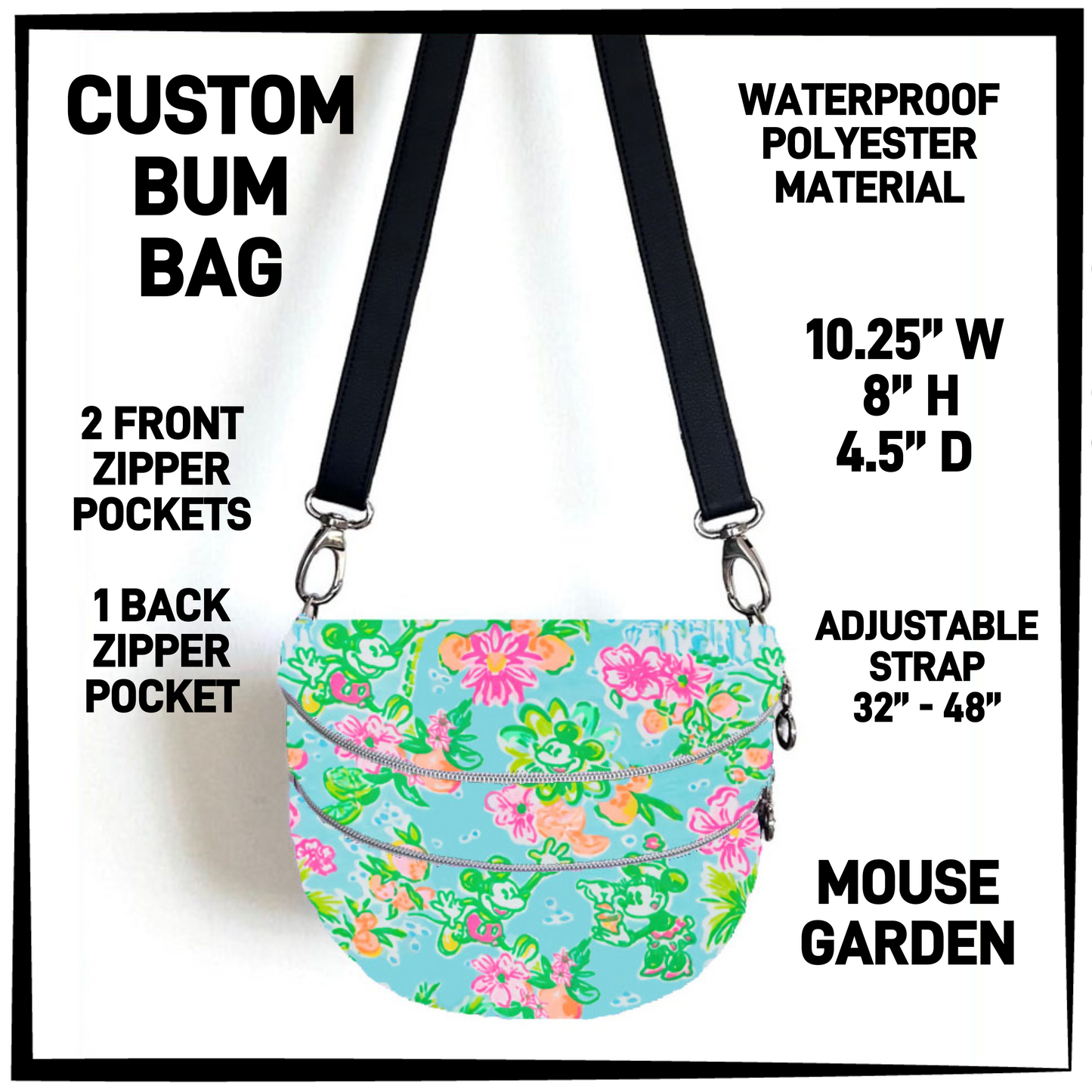 B1BM - Mouse Garden Bum Bag - Preorder Closing 8/19 ETA: Mid-Oct