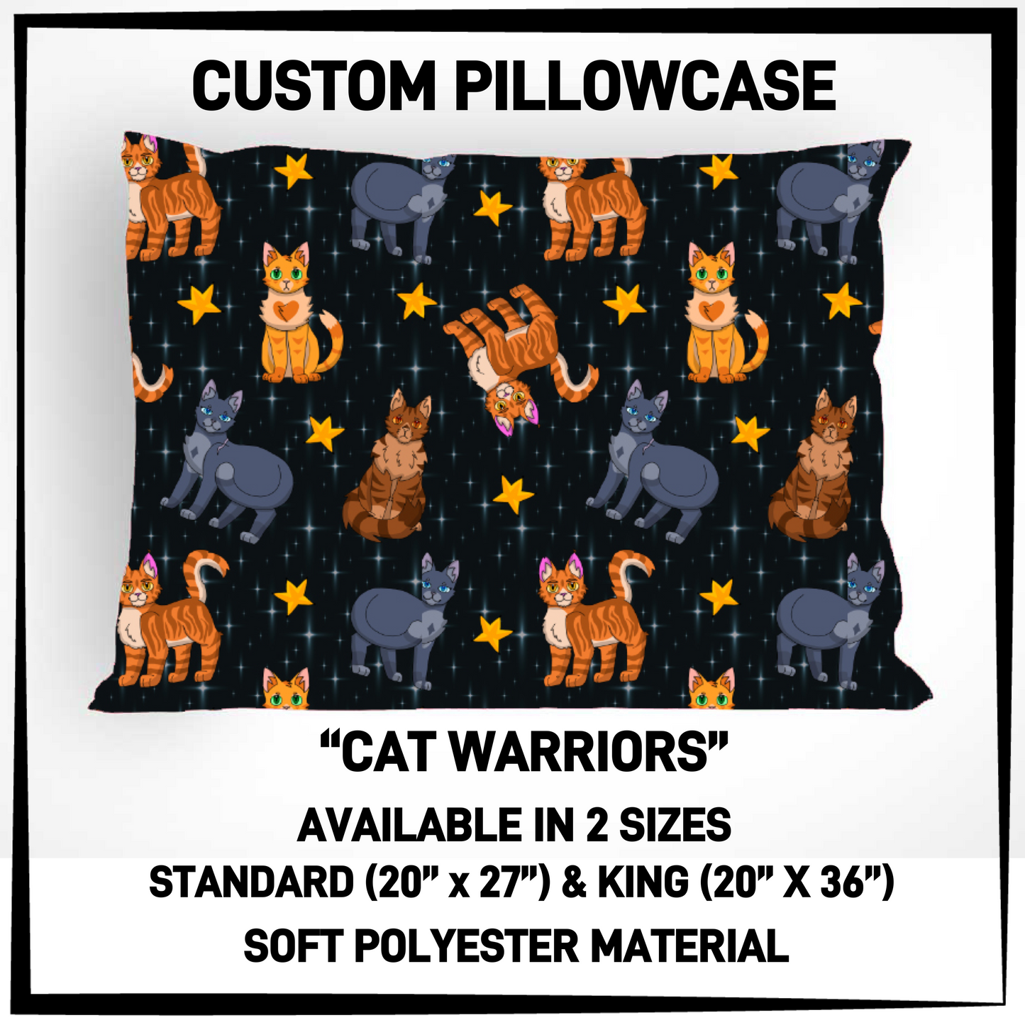 RTS - Cat Warriors Pillowcase