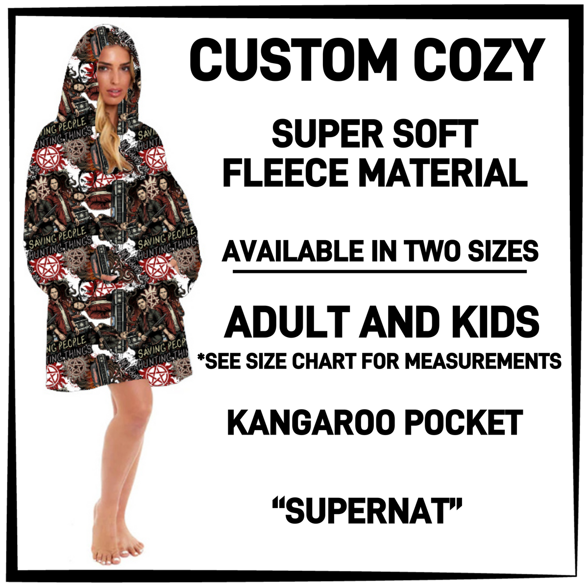 CZ2Y - Supernat Hooded Cozy - Preorder Closing 9/15 ETA: Mid-Dec