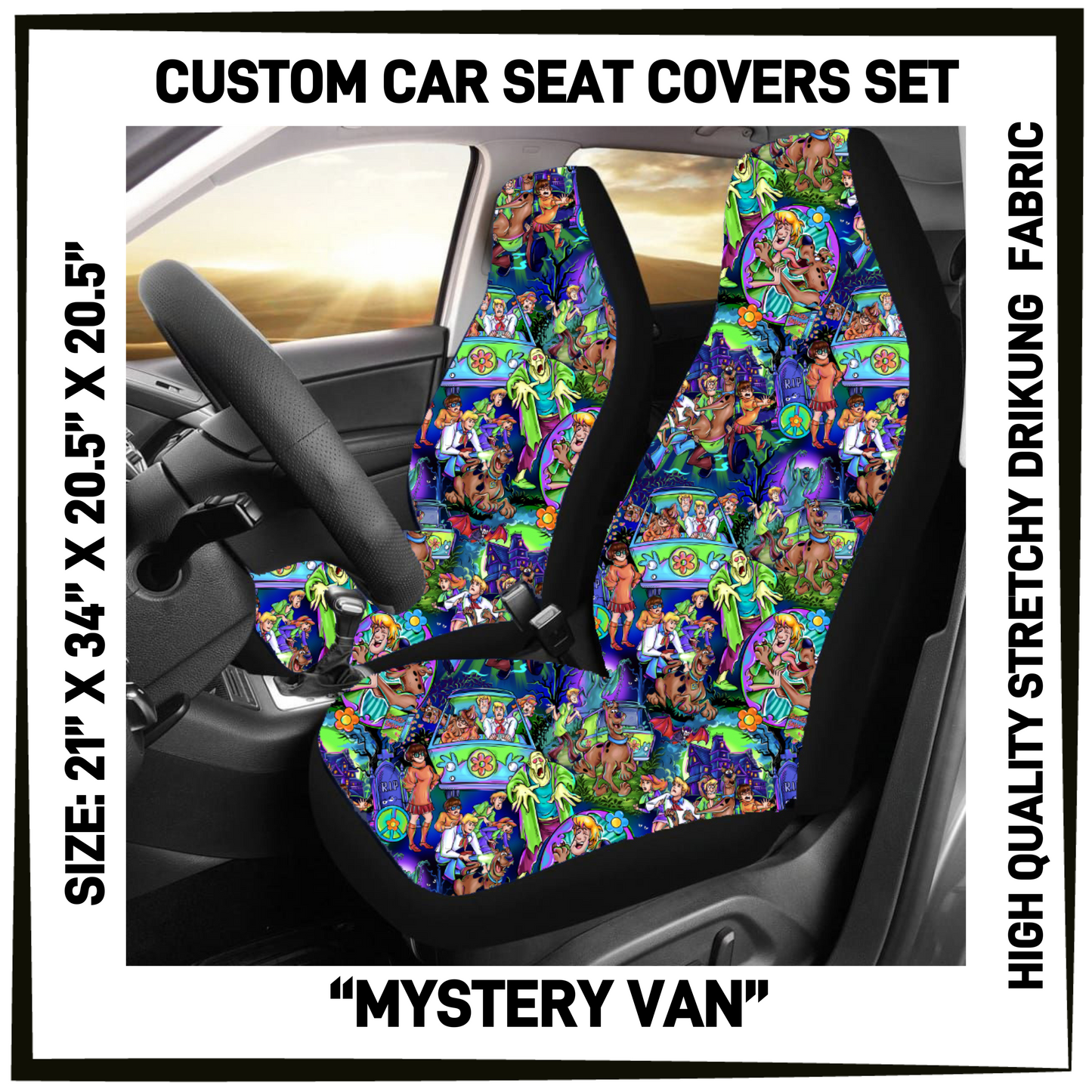 4CAR - Mystery Van Car Seat Covers Set of 2 - Preorder Closing 5/12 ETA: Mid-July