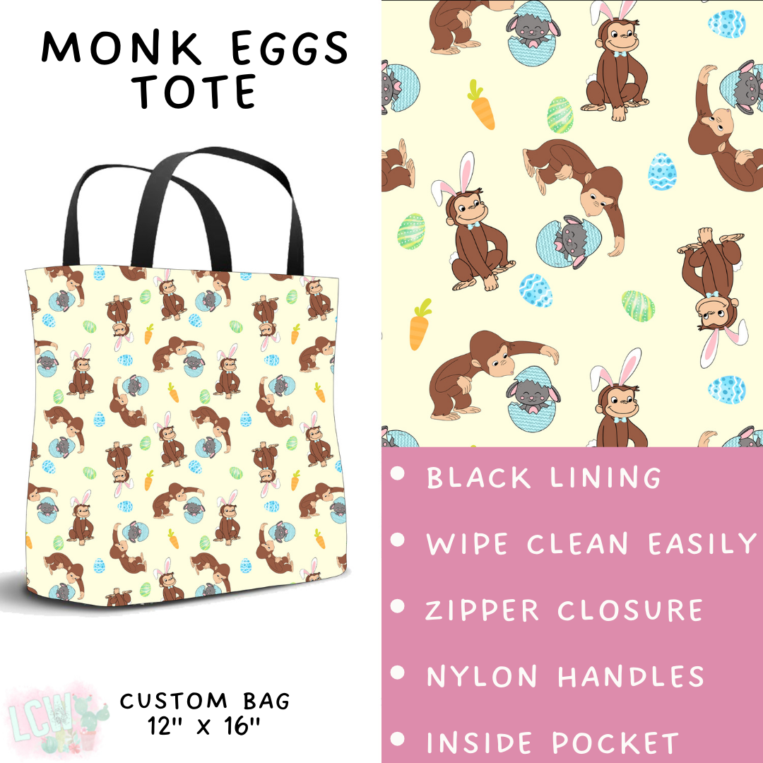 Batch #477 - Magical Character Easter - Closes 1/12 ETA - Early March - Monk Eggs Tote