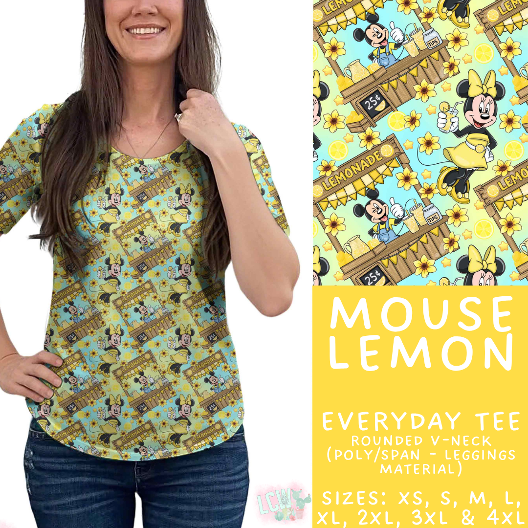 Batch #552 - Magical Faves 22 - Closes 7/6 - ETA early Sept - Mouse Lemon Everyday Tank & Tee