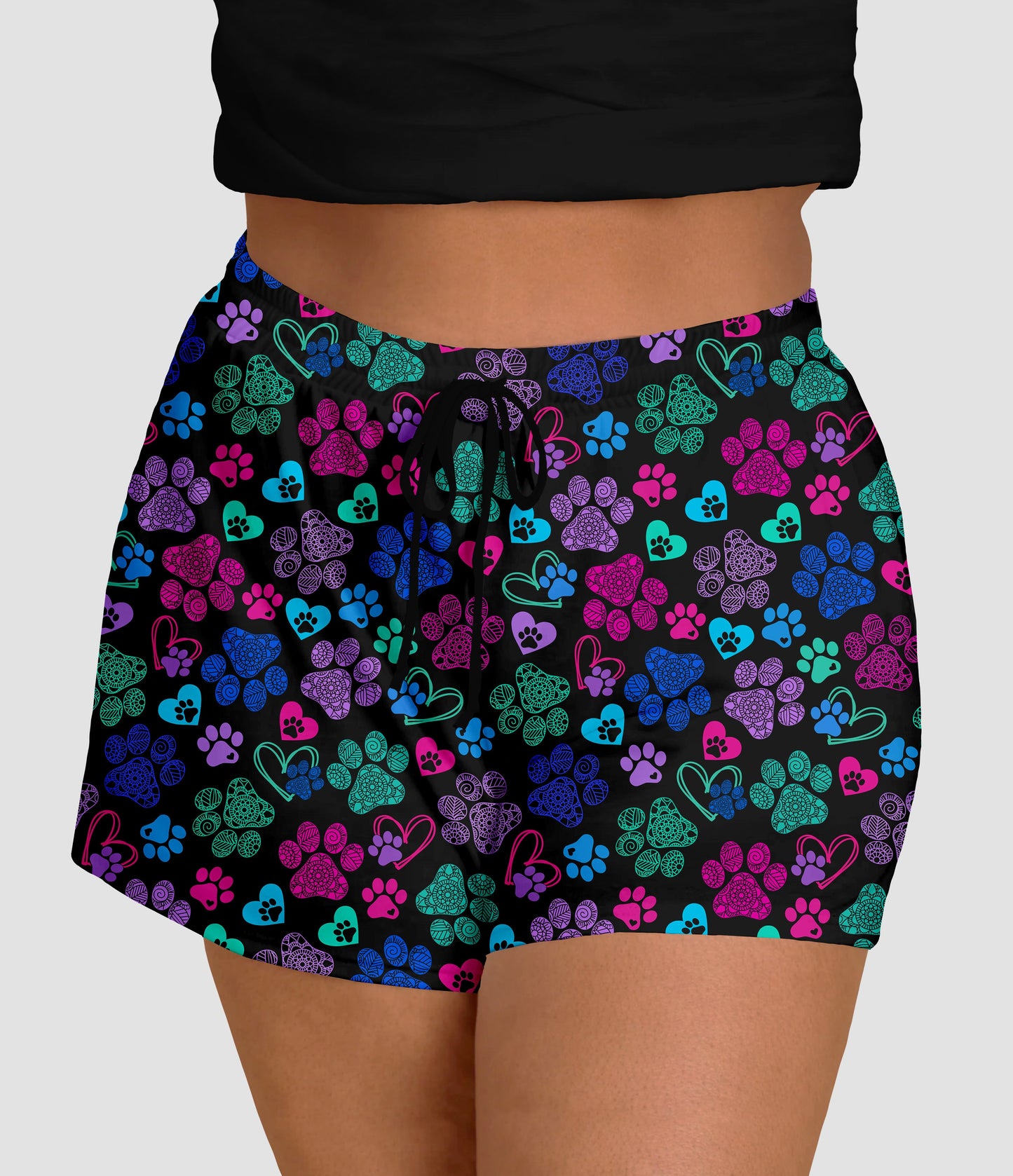 RTS - Mandala Paws Jogger Shorts
