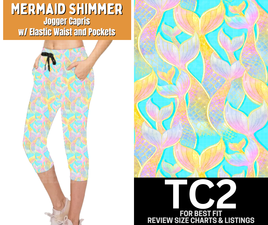 Mermaid Shimmer Jogger Capri