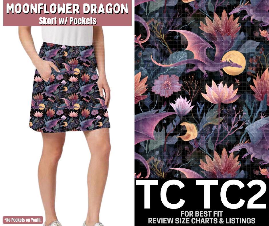 Moonflower Dragon Skort