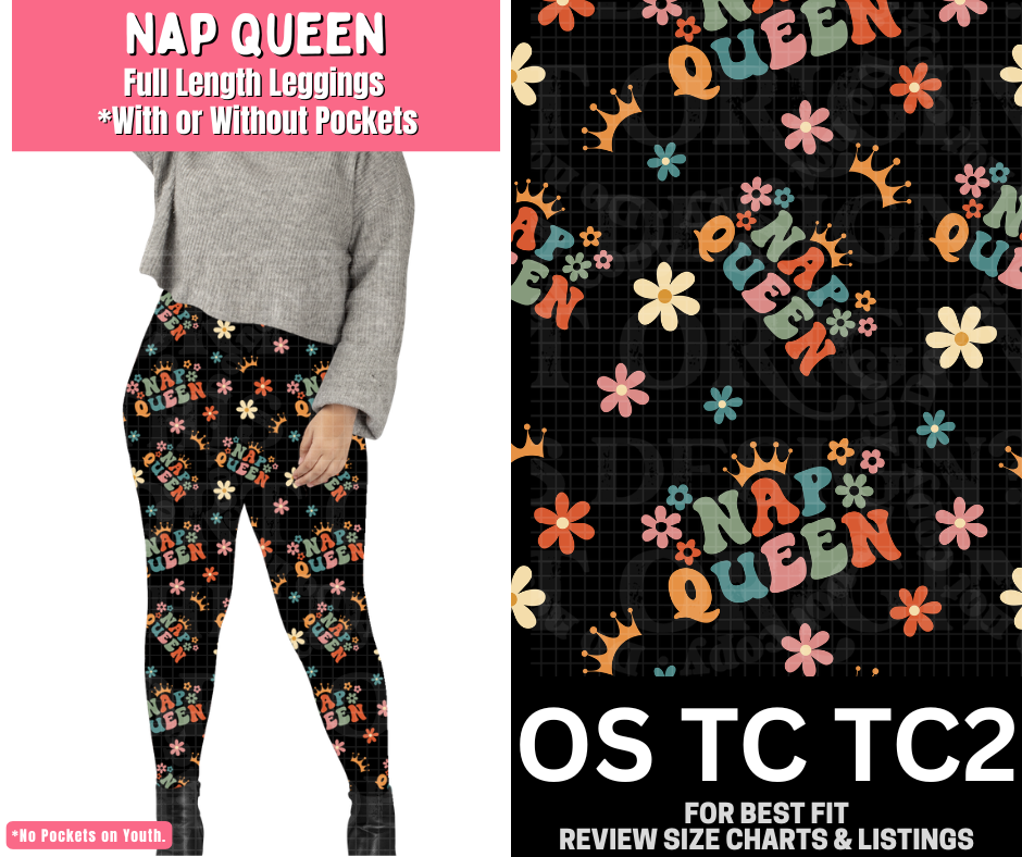 Nap Queen Full Length Leggings w/ Pockets