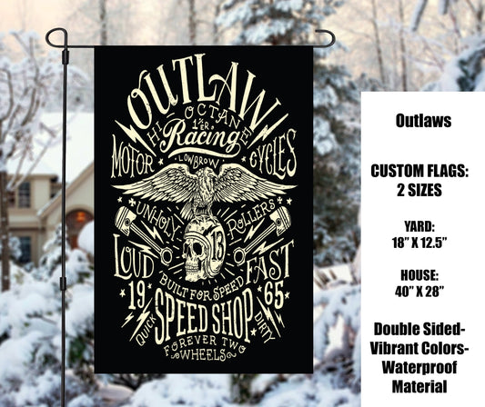 Outlaws Garden Flags - Preorder Closes 9/29