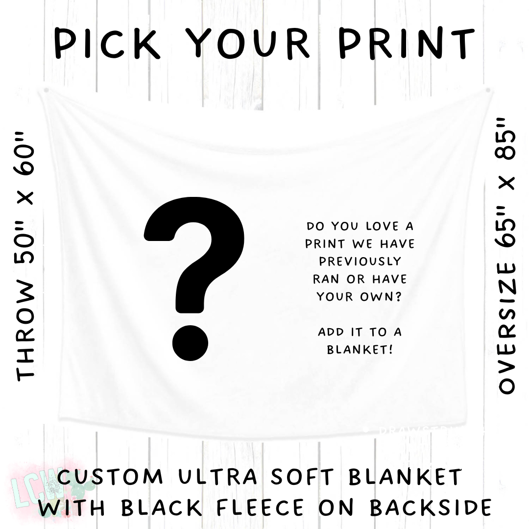 Batch #581 - PYP Football - Closes 9/4 - ETA Early Nov - Pick Your Print Blanket
