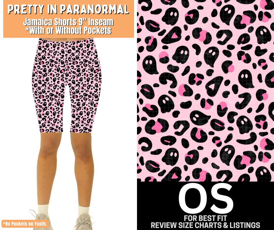 Pretty In Paranormal Jamaica Shorts w/ Pockets
