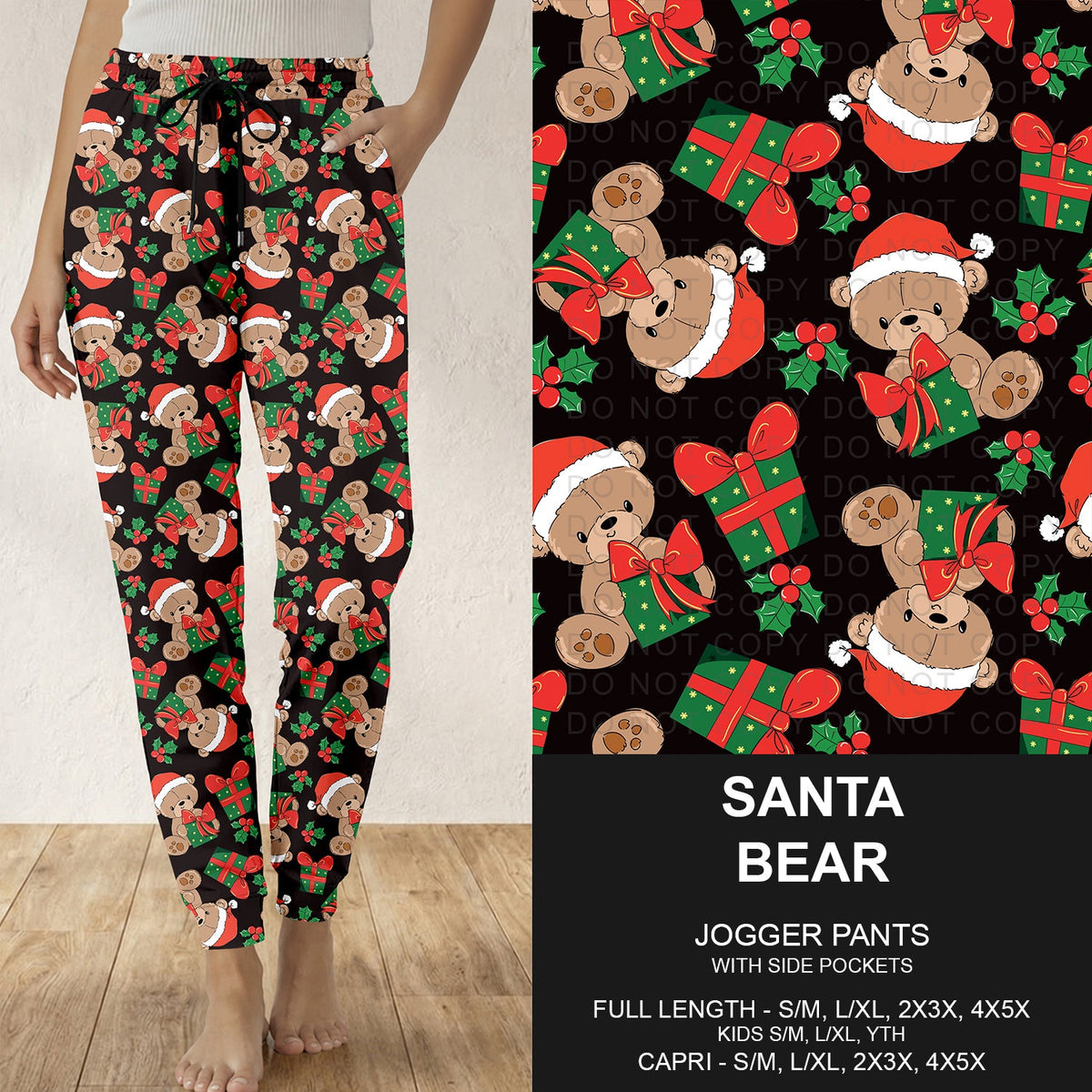 B315 - Preorder Santa Bear Joggers (Closes 10/04. ETA: early Dec.)