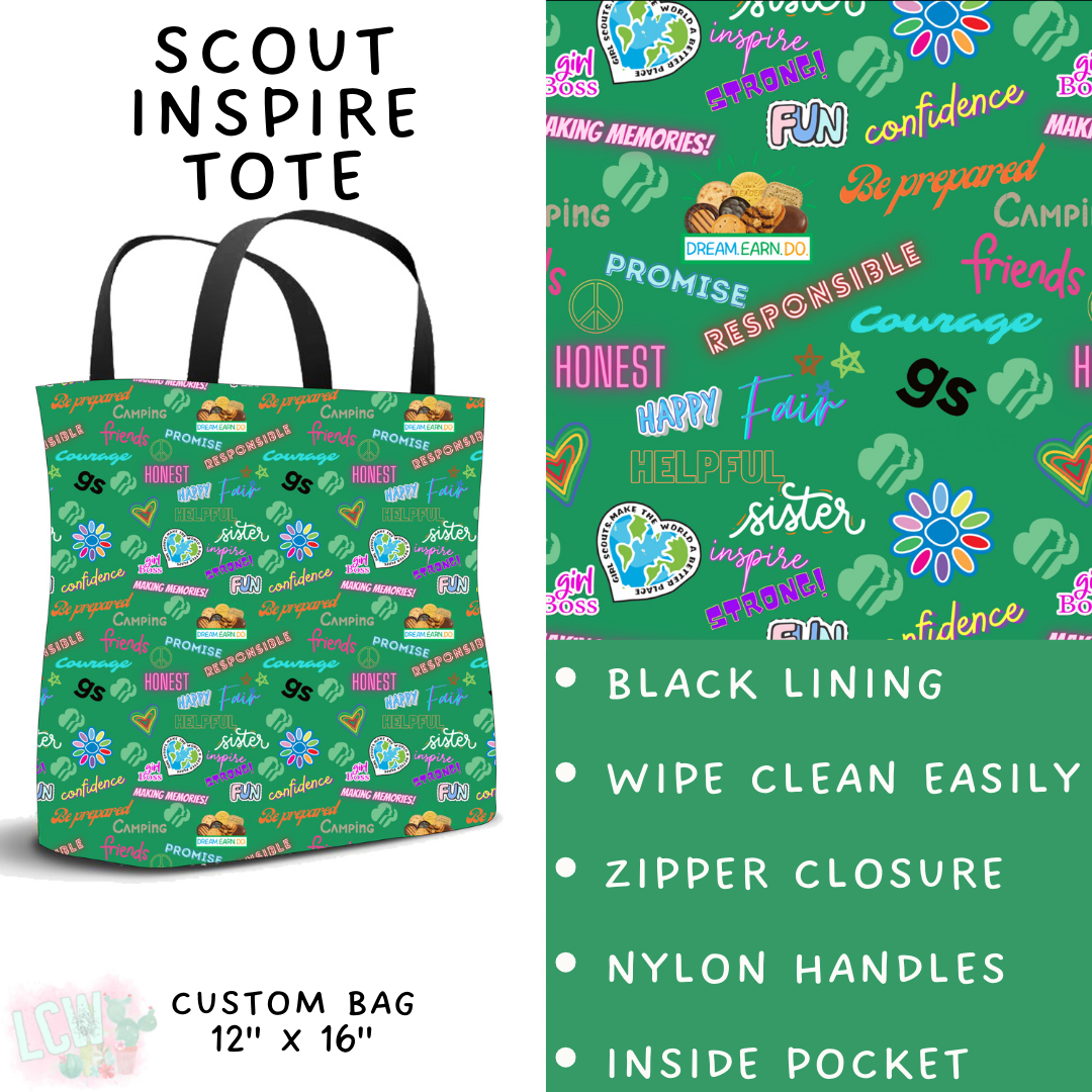 Batch #610 - Cookie Dealer 3 - Closes 11/9 - ETA early Jan - Scout Inspire Tote