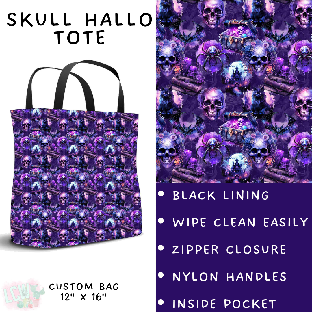 Batch #556 - Halloween 3 - Closes 7/15 - ETA mid Sept - Skull Hallo Tote