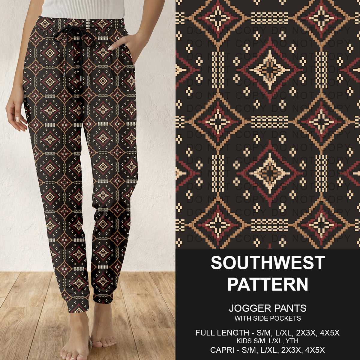 B316 - Preorder Southwest Pattern Joggers (Closes 10/11. ETA: mid Dec.)