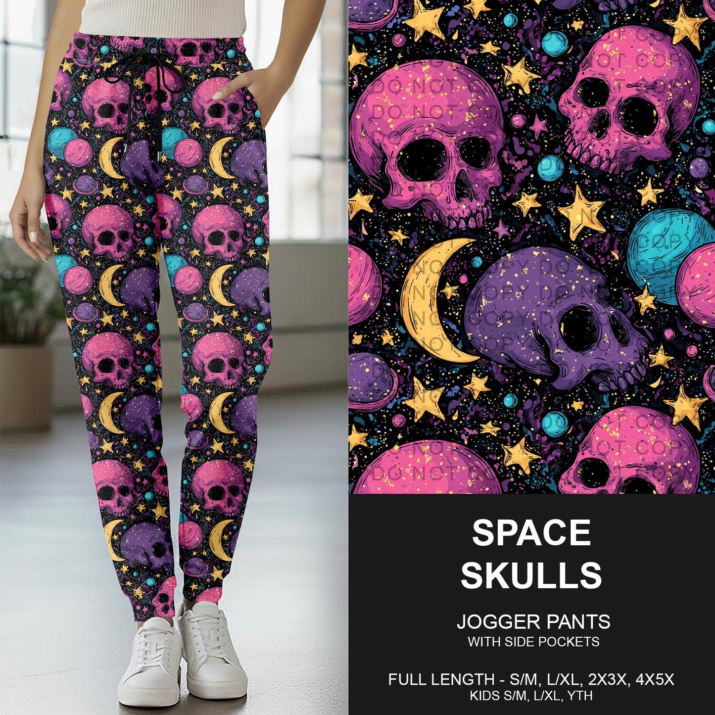 B270 - Preorder Space Skulls Joggers (Closes 1/18. ETA early April)