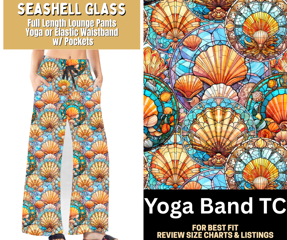 Seashell Glass Full Length Lounge Pants