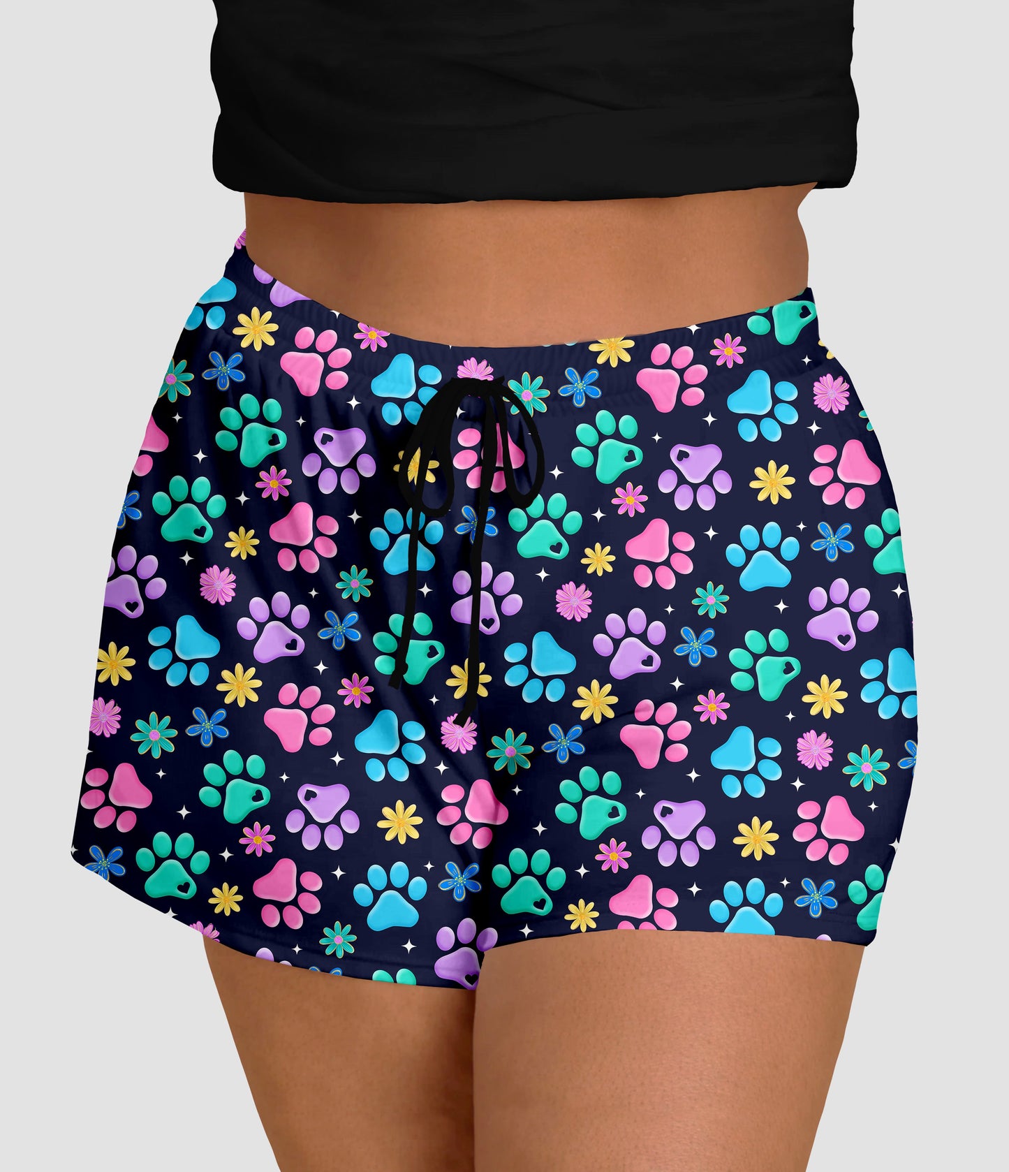RTS - Spring Paws Jogger Shorts