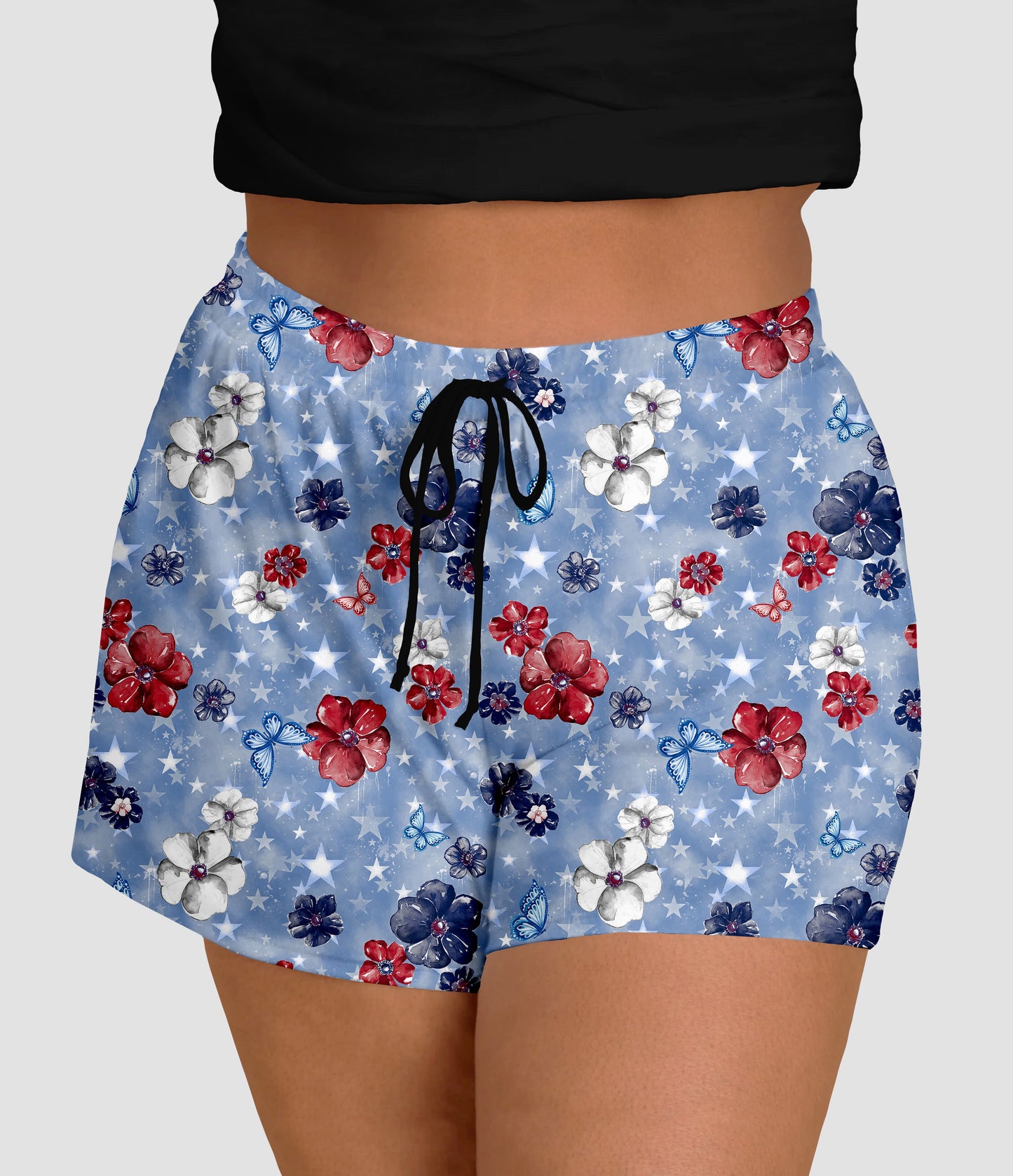RTS - Star Dazzling Floral Jogger Shorts