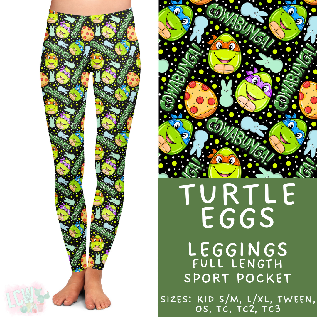 Batch #477 - Magical Character Easter - Closes 1/12 ETA - Early March - Turtle Eggs Full Length Leggings