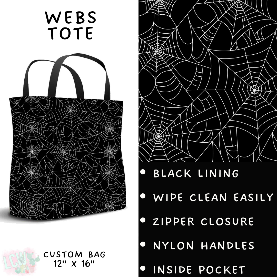 Batch #556 - Halloween 3 - Closes 7/15 - ETA mid Sept - Webs Tote