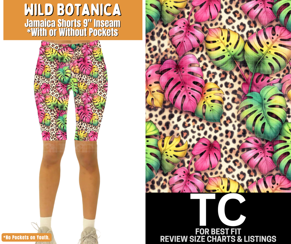 Wild Botanica Jamaica Shorts w/ Pockets