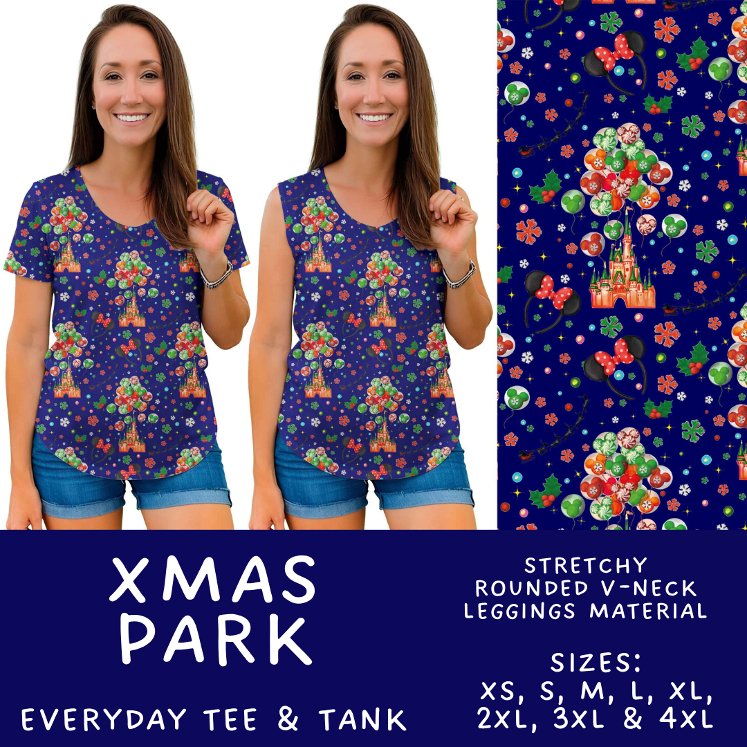 Batch #598 - Magical Character Christmas 2 - Closes 10/14 - ETA early Dec - Xmas Park Everyday Tank & Tee