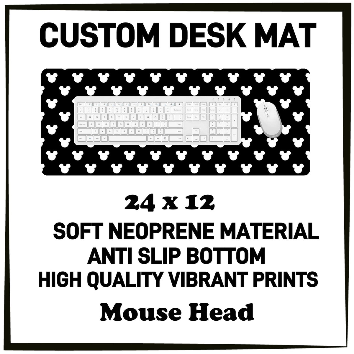 5DSK - Mouse Head Desk Mat - Preorder Due 10/21 ETA: Mid-Dec