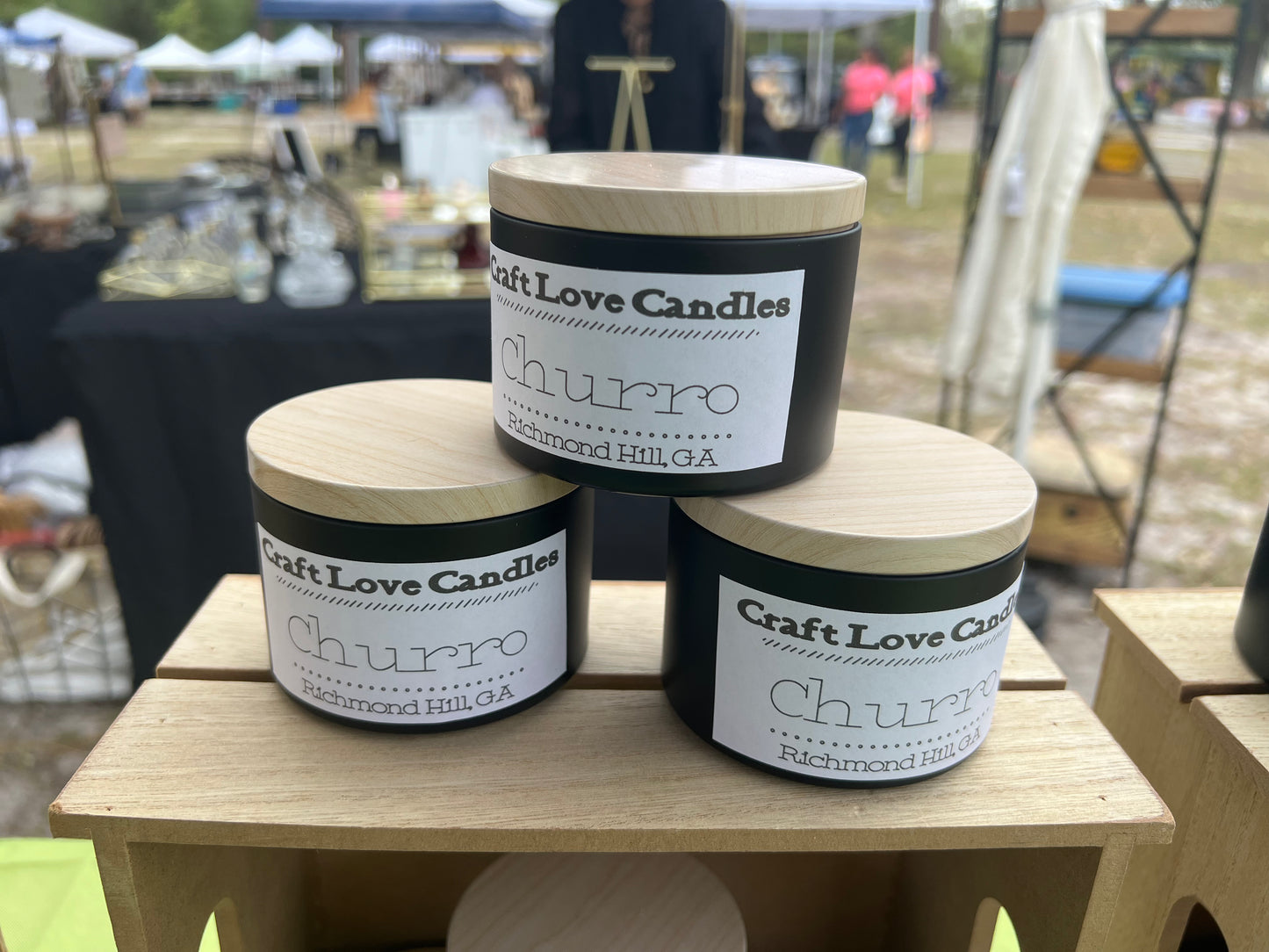 Churro 8oz Candle Tin