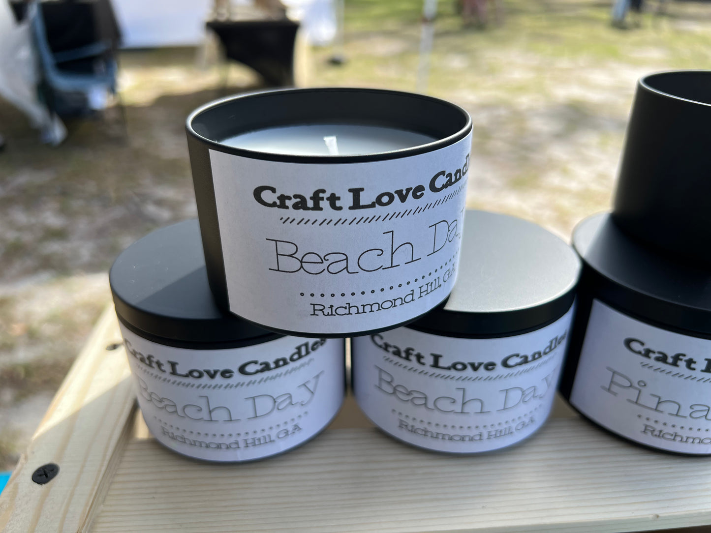 Beach Day 8oz Candle Tin