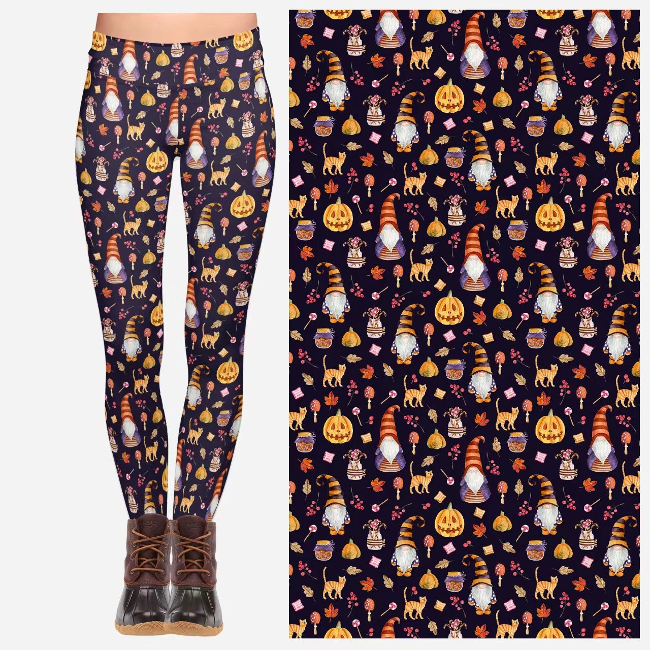 Spooky Gnomes Leggings - Ready to Ship!