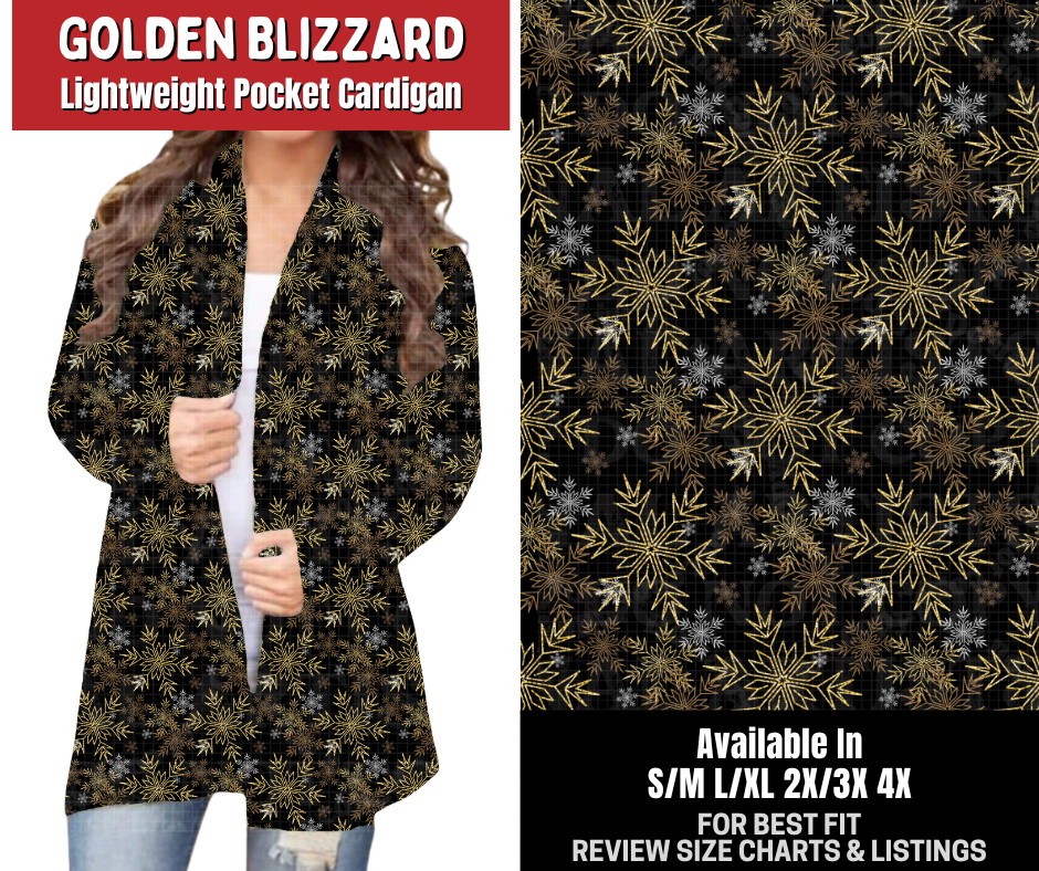 Preorder! Closes 8/31. ETA Dec. Golden Blizzard Cardigan