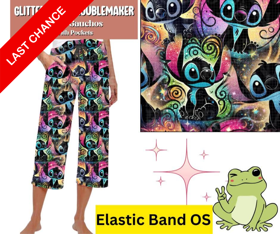 Glitter Mist Troublemaker Capri Gauchos