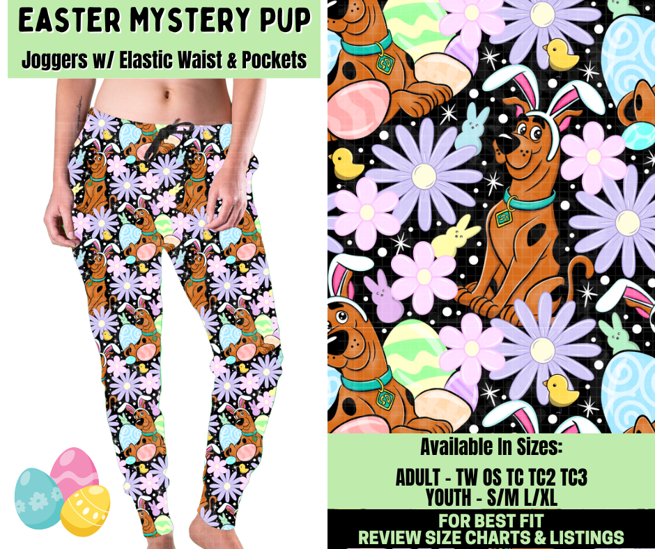 Preorder! Closes 1/19. ETA April. Easter Mystery Pup Joggers