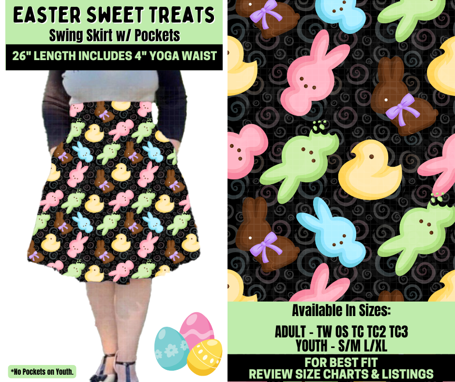 Preorder! Closes 1/19. ETA April. Easter Sweet Treat Swing Skirt
