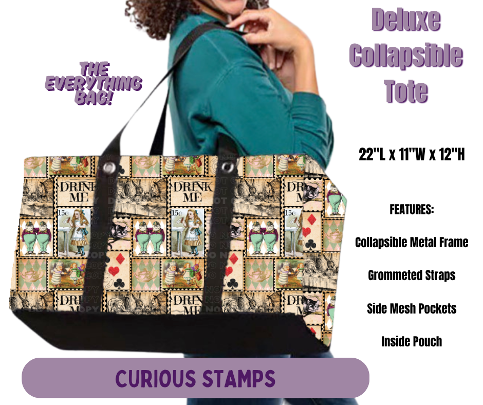 Preorder! Closes 5/14. ETA Aug. Curious Stamps Collapsible Tote
