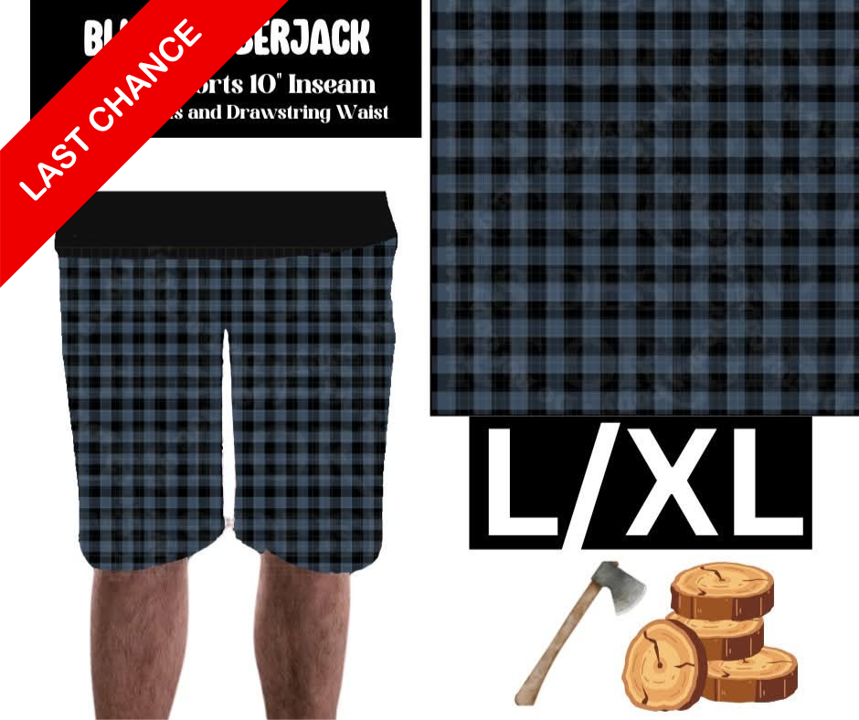 Blue Lumberjack Unisex Shorts