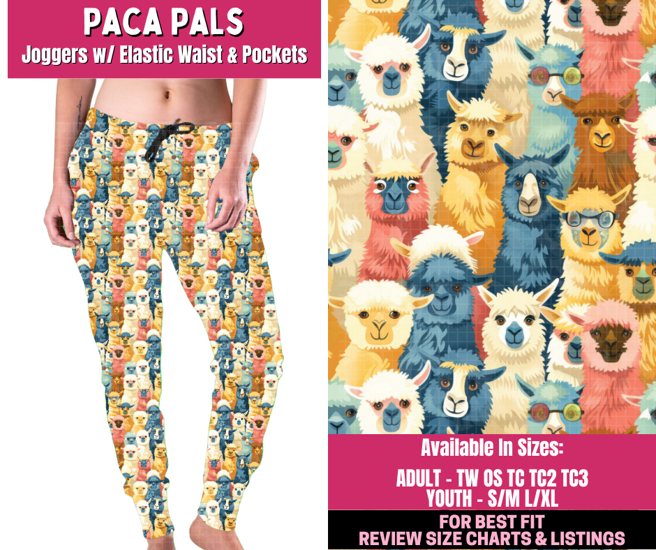 Preorder! Closes 12/31. ETA March. Paca Pals Joggers