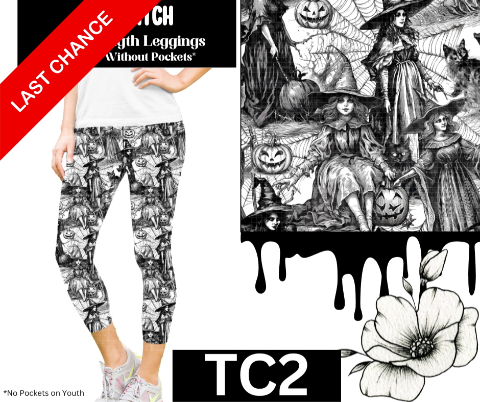 BW Witch Capri Length Leggings w/ Pockets