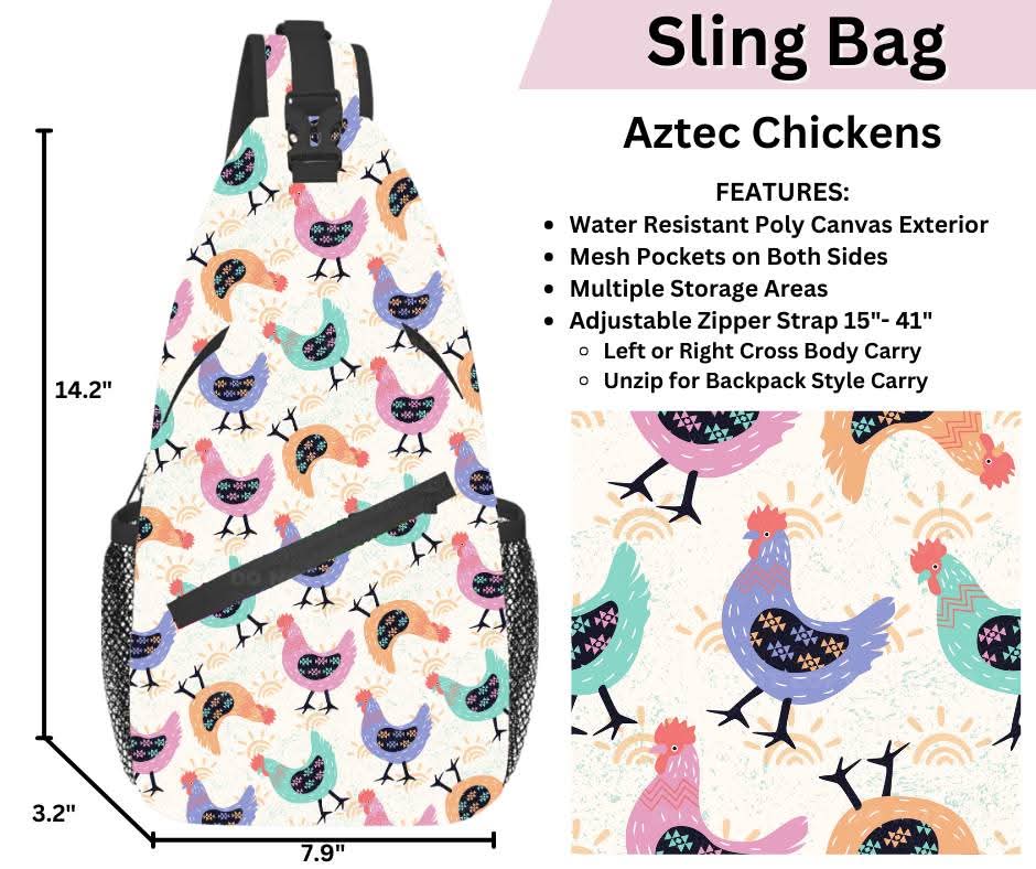 Aztec Chickens Sling Bag