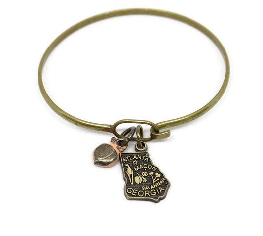 Georgia State 2 Charm Bracelet or Necklace