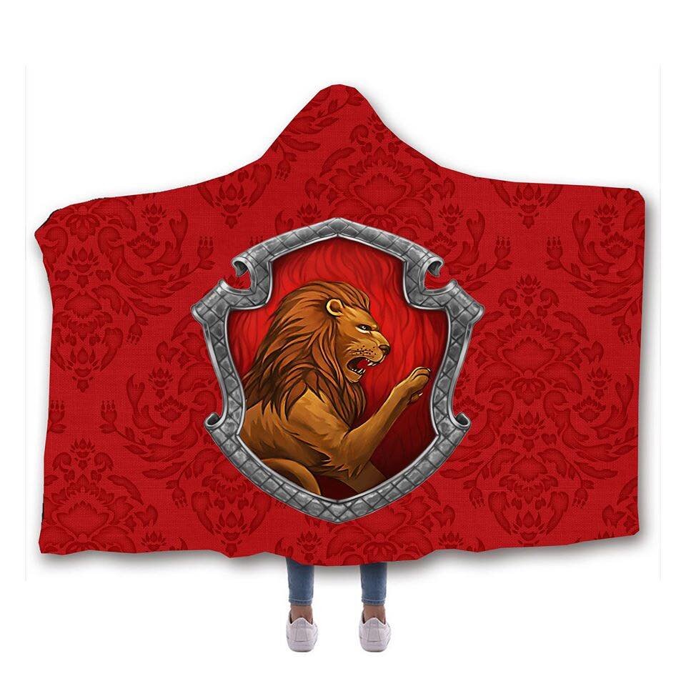 HP Red House Hooded Blanket